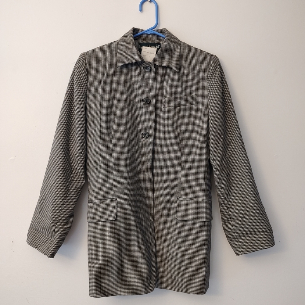 Classic Preppy Lightweight Wool Jacket Blazer Women's 4